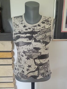 Harley-Davidson Top Medium Gray Vintage